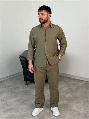 VİSKON %100 PAMUK TAKIM HAKİ YEŞİL