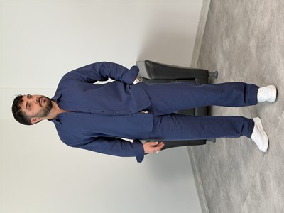 VİSKON %100 PAMUK TAKIM LACİVERT