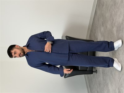 VİSKON %100 PAMUK TAKIM LACİVERT