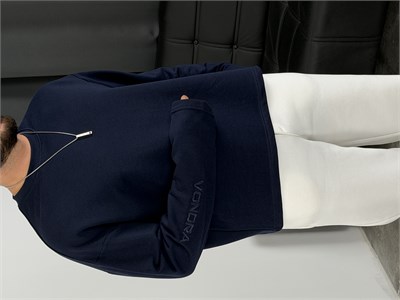 Vondra Nakış Premium Basic 3 İplik Şardonsuz Sweatshirt Lacivert
