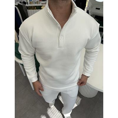 YAKA DÜĞME PREMİUM 3 İPLİK ŞARDONLU SWEAT