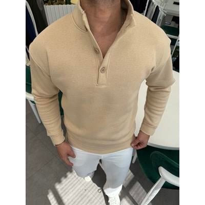 YAKA DÜĞME PREMİUM 3 İPLİK ŞARDONLU SWEAT