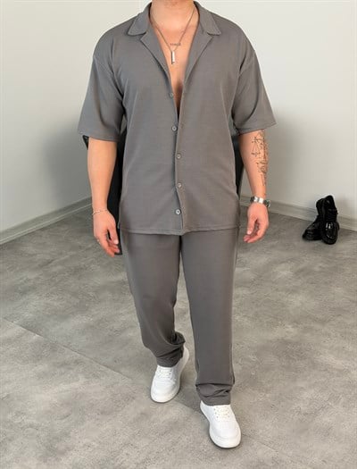 YAZLIK KREP TAKIM ANTRASİT