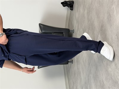 YAZLIK KREP TAKIM LACİVERT