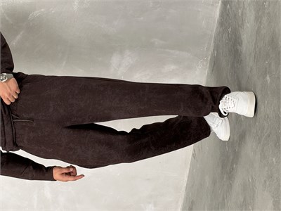 Yıkamalı Yüksek Kalite Oversize Takım Acı Kahve