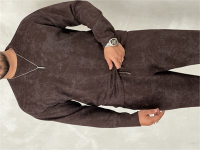 Yıkamalı Yüksek Kalite Oversize Takım Acı Kahve