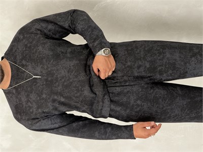 Yıkamalı Yüksek Kalite Oversize Takım Siyah