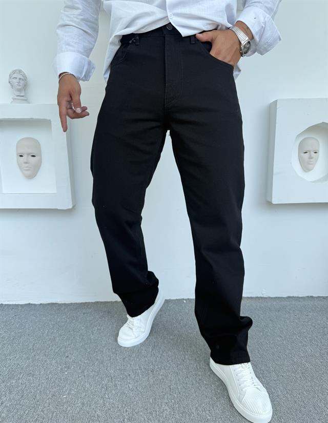 Baggy Kalıp Kot Pantolon Siyah