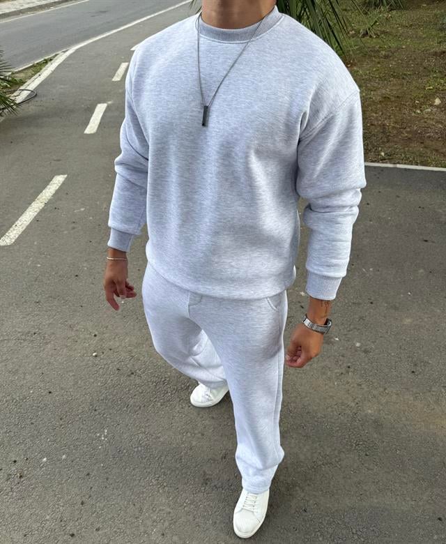 BASİC 3 İPLİK ŞARDONLI TAKIM GRİ