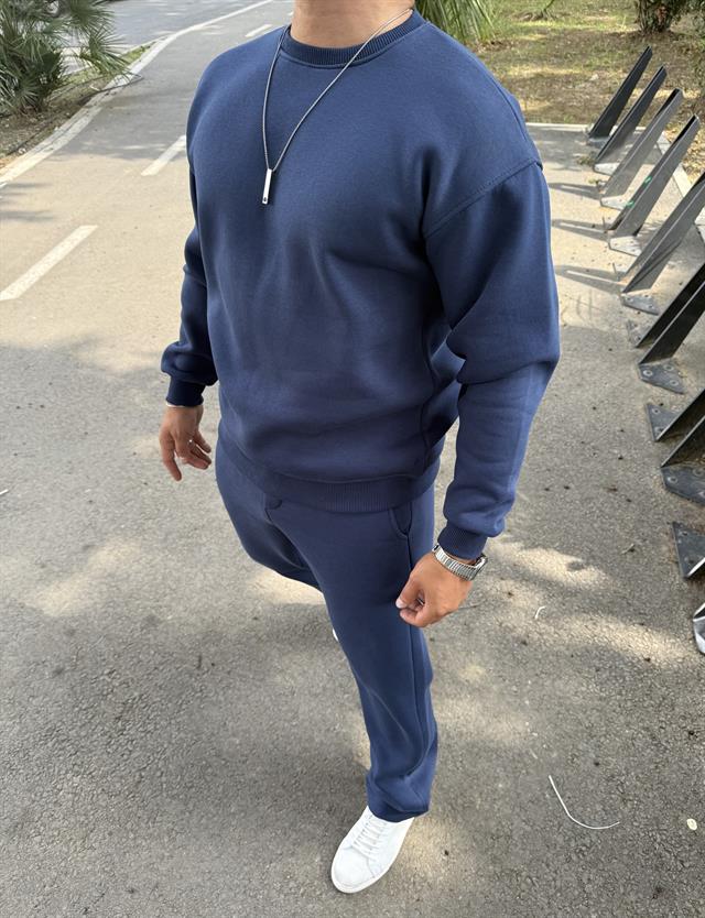 BASİC 3 İPLİK ŞARDONLI TAKIM LACİVERT