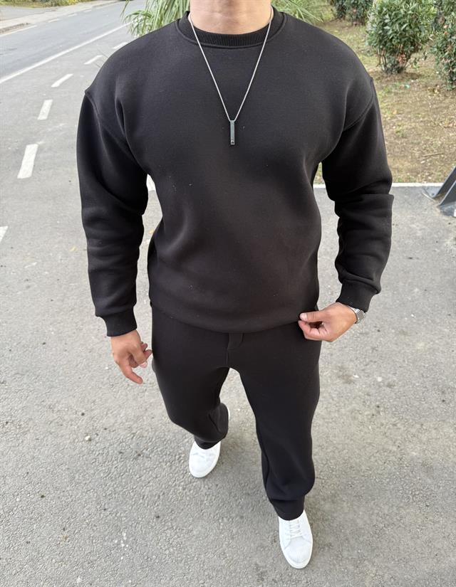 BASİC 3 İPLİK ŞARDONLI TAKIM SİYAH