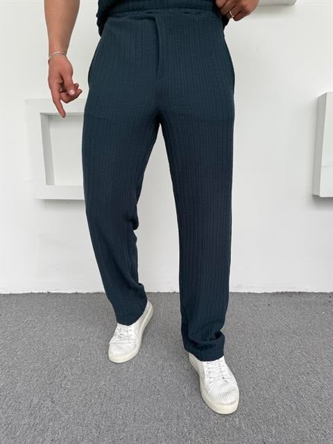 Burgu Desen İthal Baggy Pantolon Petrol Yeşili
