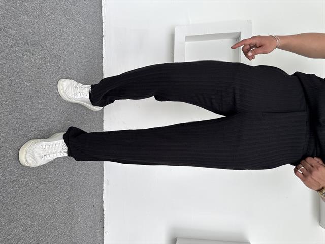 Burgu Desen İthal Baggy Pantolon Siyah