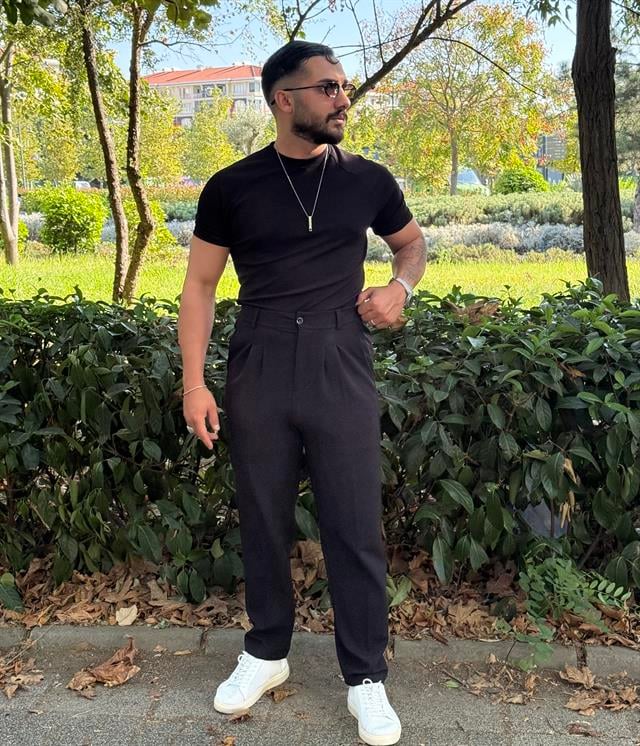 CRAP PİLELİ BAGGY TİŞÖRT TAKIM SİYAH