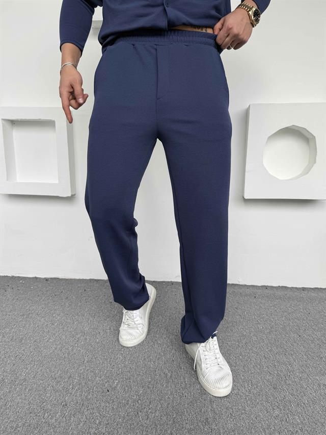Crep Baggy Pantolon Lacivert