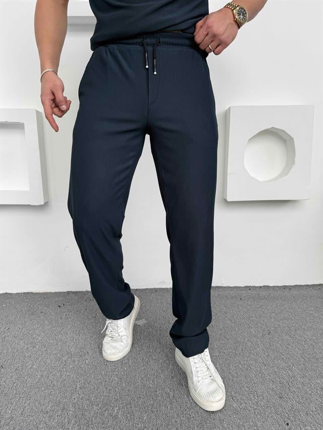 Fitilli Polo Yaka T-Shirt Baggy Pantolon Takım Petrol Yeşili