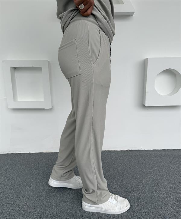 Ottoman Baggy Polo Yaka Takım Gri