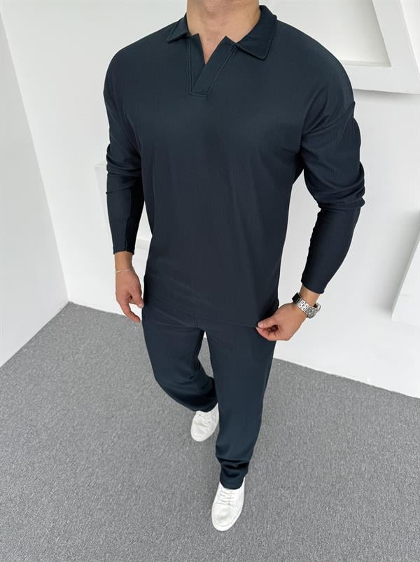 Ottoman Baggy Polo Yaka Takım Petrol Yeşili