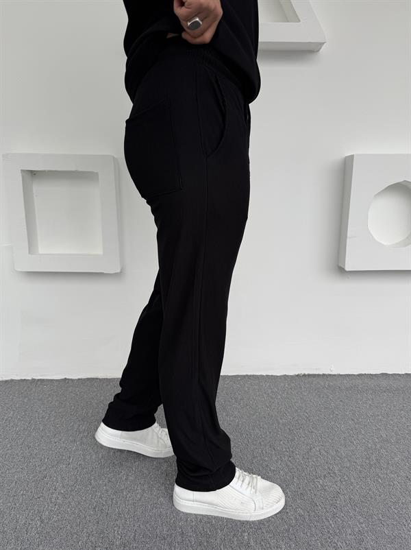 Ottoman Baggy Polo Yaka Takım Siyah