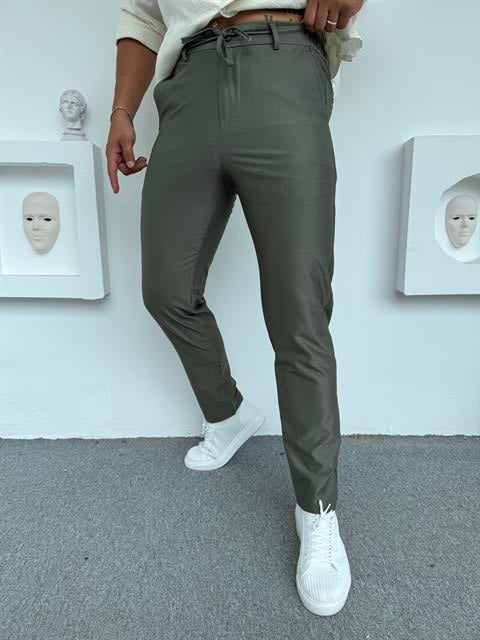 PARAŞÜT KUMAŞ REGULAR KALIP PANTOLON HAKİ