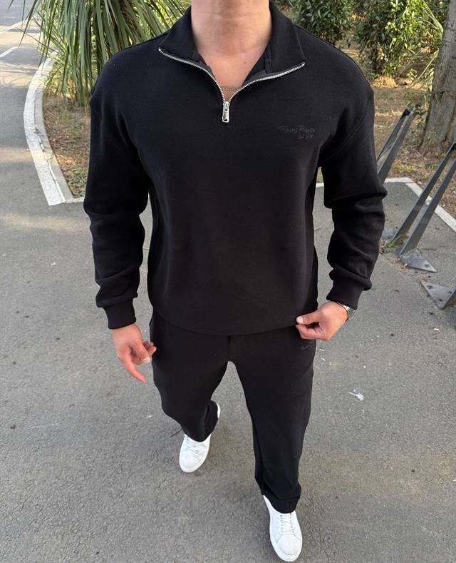 PİKE PAMUK TAKIM SİYAH