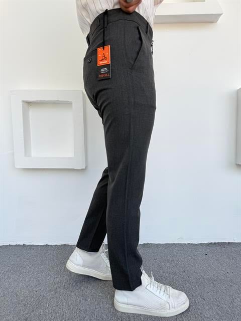 Premium Slimfit Klasik Kumaş Pantolon Antrasit