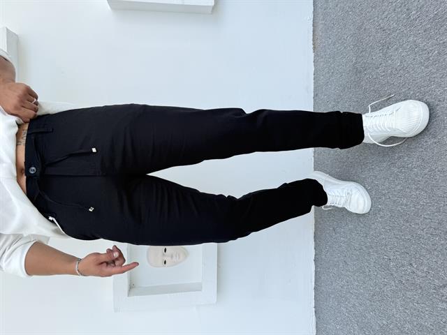 REGULAR KALIP KETEN PANTOLON SİYAH