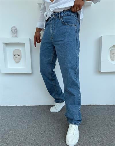 Baggy Kalıp Kot Pantolon Açık Mavi
