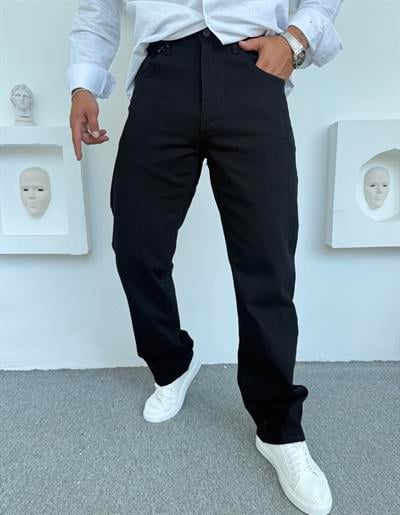 Baggy Kalıp Kot Pantolon Siyah