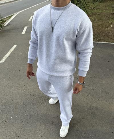BASİC 3 İPLİK ŞARDONLI TAKIM GRİ