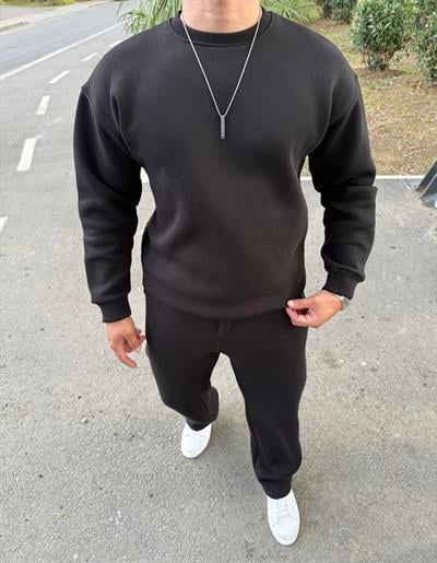 BASİC 3 İPLİK ŞARDONLI TAKIM SİYAH