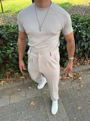 CRAP PİLELİ BAGGY TİŞÖRT TAKIM GRİ