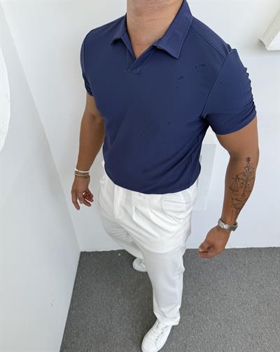CRAP POLO YAKA TİŞÖRT LACİVERT