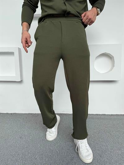 Crep Baggy Pantolon Haki Yeşil