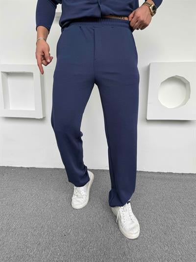 Crep Baggy Pantolon Lacivert