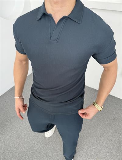 Fitlli Polo Yaka T-Shirt Petrol Yeşili