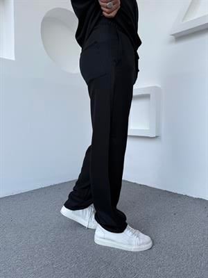Keten Baggy Pantolon Siyah