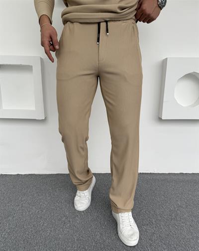 Ottoman Baggy Polo Yaka Takım Bej