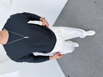 Ottoman Bisiklet Yaka Sweatshirt Petrol Yeşili