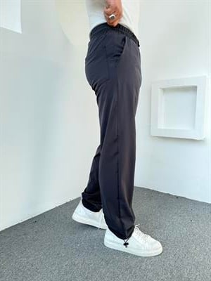 Paraşüt Kumaş Spor Likra Baggy Pantolon Antrasit