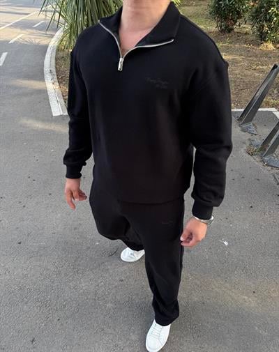 PİKE PAMUK TAKIM SİYAH