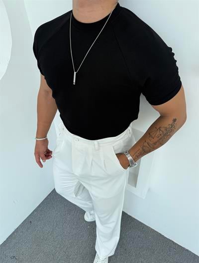 Reglan Kol Crap Tişört Siyah