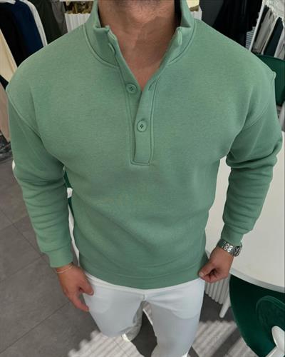 YAKA DÜĞME PREMİUM 3 İPLİK ŞARDONLU SWEAT