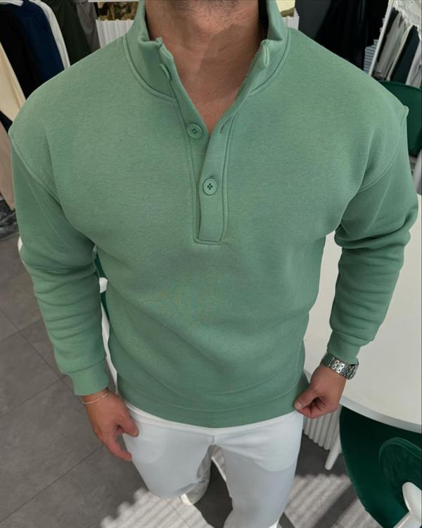 YAKA DÜĞME PREMİUM 3 İPLİK ŞARDONLU SWEAT