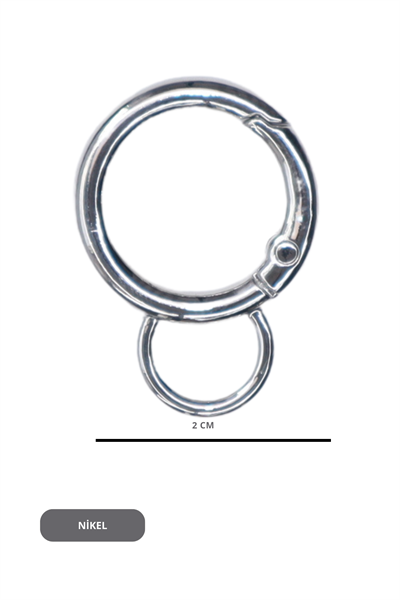 KULAKLI YAYLI HALKA 2 CM (10 ADET)