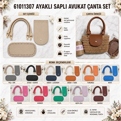 AYAKLI SAPLI AVUKAT ÇANTA SET