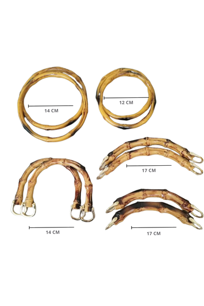 BAMBU GÖRÜNÜMLÜ AKRİLİK UÇLARI DEMİRLİ SAP 14 CM