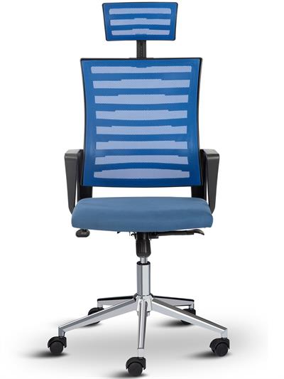 Asbir Mobilya Capri Başlıklı Fileli Başlıklı Metal Ayaklı Ofis Koltuğu Çalışma Koltuğu