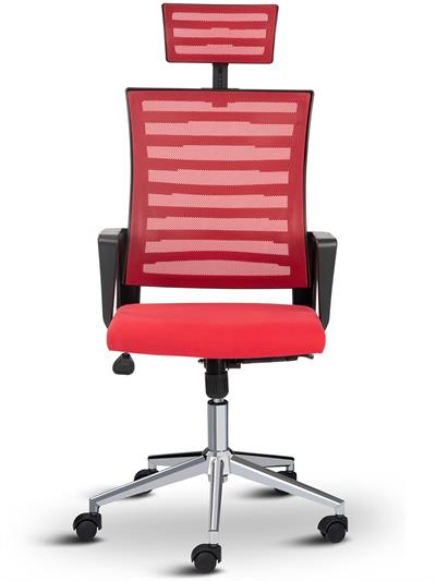 Asbir Mobilya Capri Başlıklı Fileli Başlıklı Metal Ayaklı Ofis Koltuğu Çalışma Koltuğu