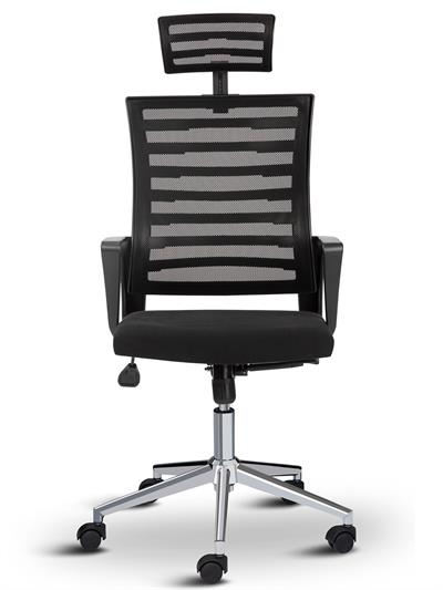 Asbir Mobilya Capri Başlıklı Fileli Başlıklı Metal Ayaklı Ofis Koltuğu Çalışma Koltuğu